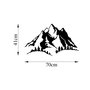 Wallity Mountain - 487 Accesorio de Pared Decorativo de Metal Negro